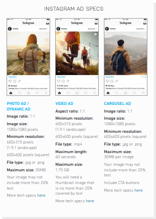 Instagram Ad specs