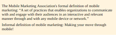 Mobile marketing definition