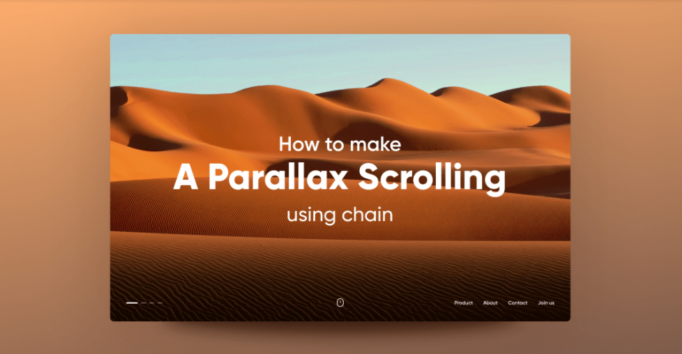 Parallax scrolling