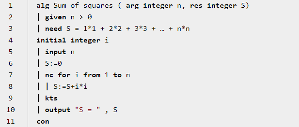 algorithmic programming example