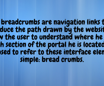 breadcrumbs meaning